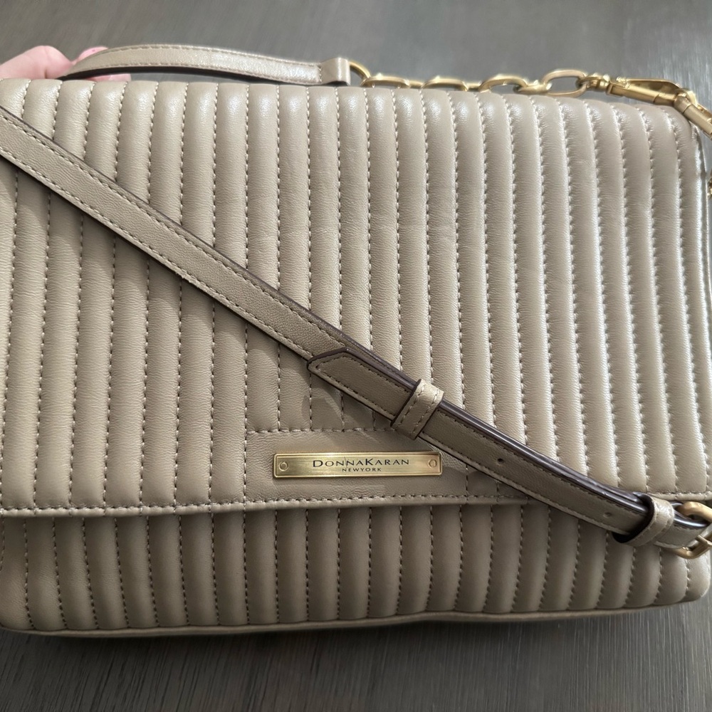 DONNA KARAN quilted crossbody bag